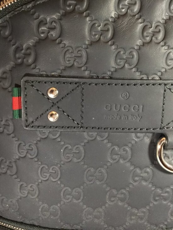 Gucci Rubber Guccissima Leather Backpack Black main image 10
